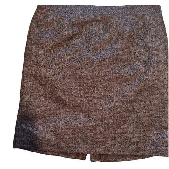 Coldwater Creek Dresses & Skirts - Coldwater Creek Women 20 fully Lined Pencil Skirt Multicolor Metallic Brown